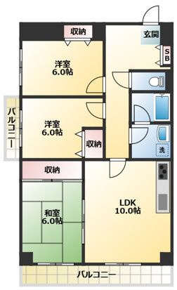 レピドール福田Ⅰの間取り