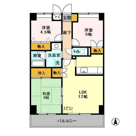 【間取り】 | グランディス新八柱