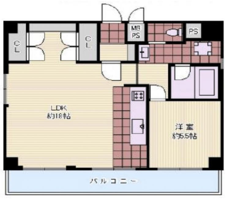 ハイラーク天満橋の間取り