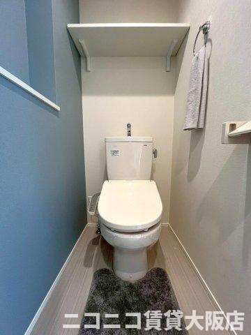 大阪市生野区新今里６丁目のアパートのトイレ|CG画像です。家具家電付きではありません