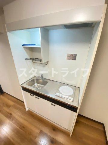 大阪市東淀川区東中島３丁目の賃貸マンションのキッチン