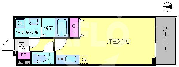 ブラン靭公園の間取り|ブラン靭公園　間取り