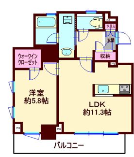 【間取り】 | スタイリオ中延駅前