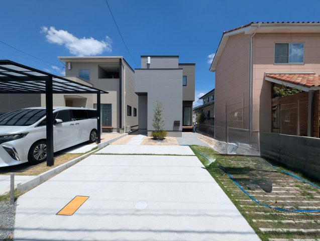 岡山市中区山崎　一戸建ての外観|おしゃれな外観です。