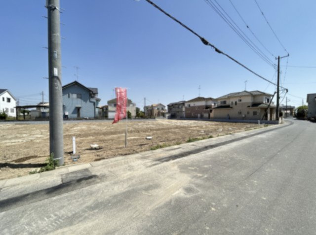 【前面道路含む現地写真】 | 加須市日出安　新築戸建　全7棟　7号棟