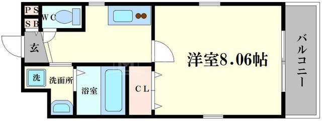 ウェストコクーン阿倍野の間取り