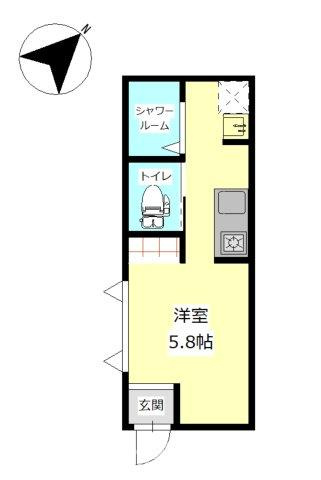 宇土市松山町の中古一戸建の間取り
