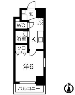 スパシエルクス大宮の間取り