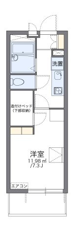 【間取り】 | レオパレスフォンターナ大宮 | 代表的な間取のため実際の間取とは異なる場合があります