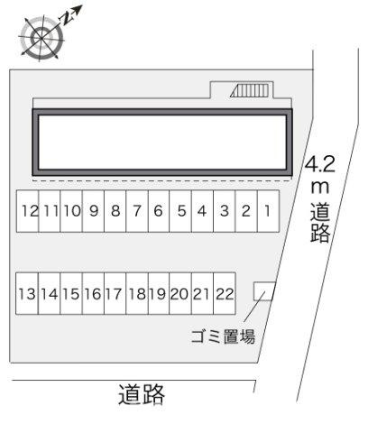 レオパレスルートイレブンの区画図