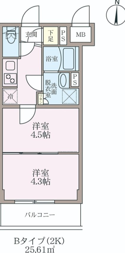 ラヴィエール住吉駅前の間取り