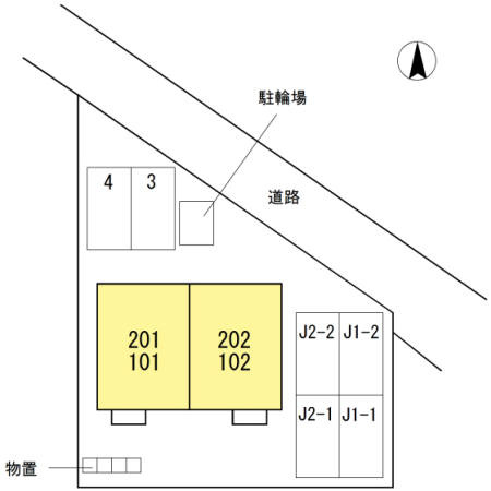 アンジュCの区画図