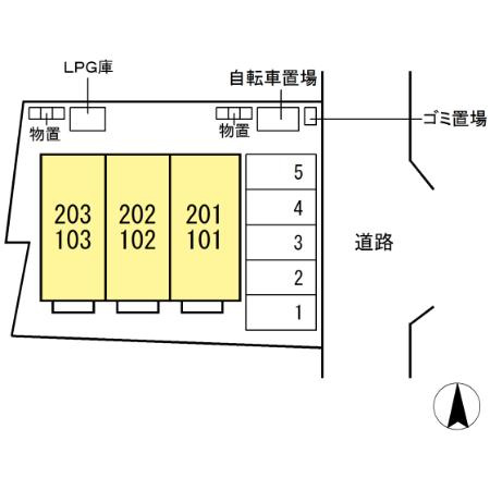 クリスタルソレイユの区画図
