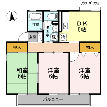 エスポワールＡの間取り