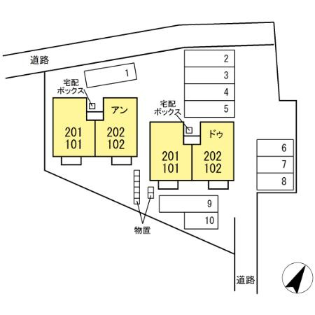 ボヌール アンの区画図