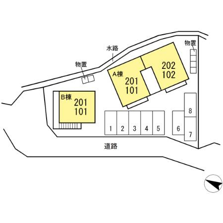 プレーンウォーク Bの区画図