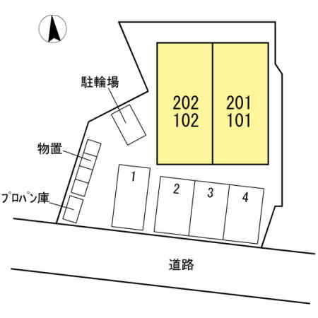 フロントパークの区画図
