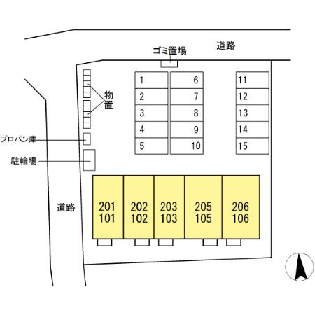 ラヴィベールの区画図