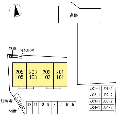 メゾンルミエールの区画図