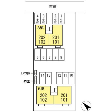 レジデンス Ｂの区画図