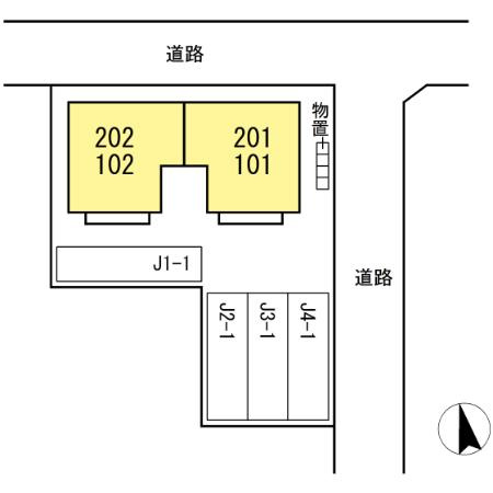 Ｄ－Ｒｏｏｍ並柳の区画図