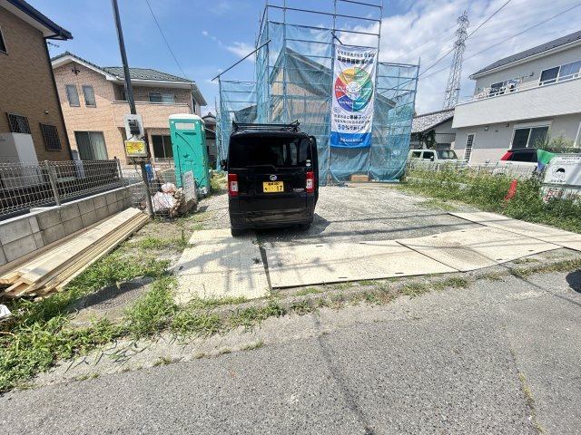 新築　前橋市朝倉町２丁目　Heartful　Town　A号棟の駐車場|現地写真　駐車スペースは2台分可能です！
