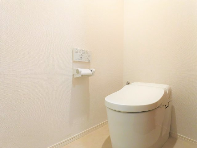 エマーレ国立のトイレ|落ち着いた色調のトイレです