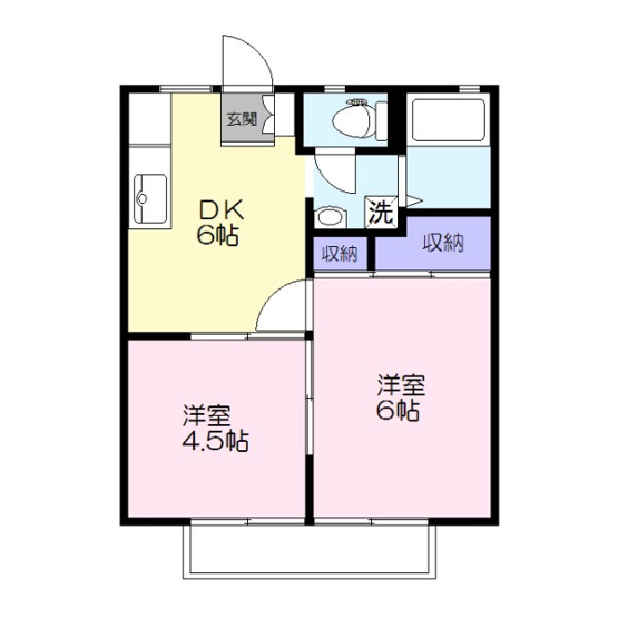 【間取り】 | パナハイツ梅里 | ㊟写真は別部屋の写真です