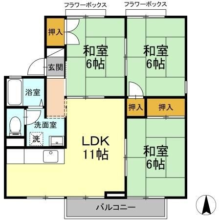 アンプルール　D棟