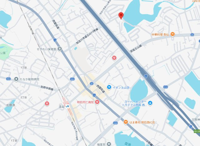 加古川市平岡町土山　中古戸建の地図