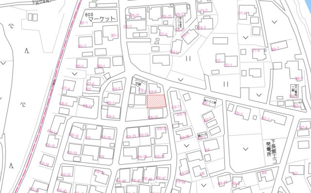 【土地図】 | 売土地：下長飯町