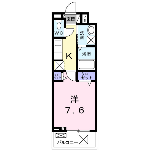セレーノ東生駒Ｃの間取り