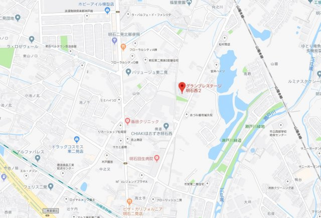 グランプレステージ明石西Ⅱ　1階の地図