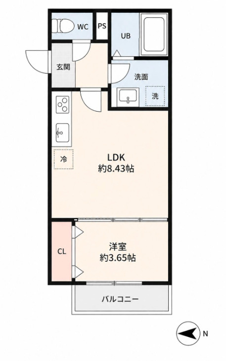 (仮)鳥栖市本町　新築アパート【キャシュバック対象物件】の間取り