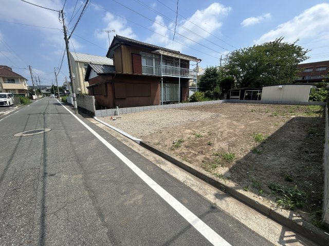 新築　前橋市朝日が丘町　GRAFARE　１号棟の前面道路含む現地写真|現地写真　西側接道幅員約5.9ｍ
