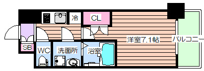 【間取り】 | ダブルスタイル福島Ⅱウィステリア