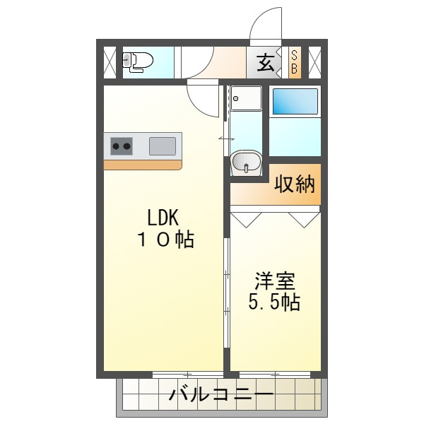 プレジール妙法寺の間取り
