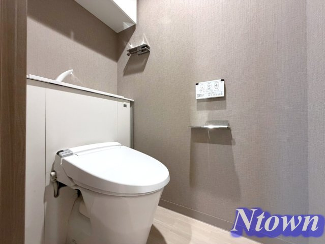 【トイレ】 | プレサンスジェネ新栄町駅前葵 | 落ち着いた色調のトイレです