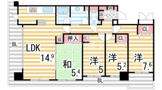 【間取り】 | ソラリス住道