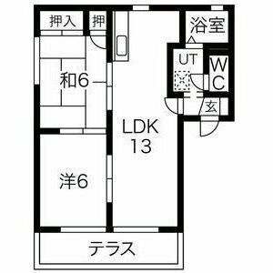 グレース北野　Ｄ棟の間取り