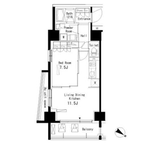 【間取り】 | パークアクシス板橋本町弐番館
