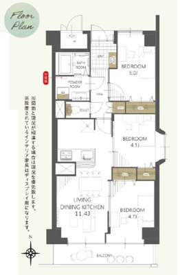 西宮グリーンマンション１号館の間取り