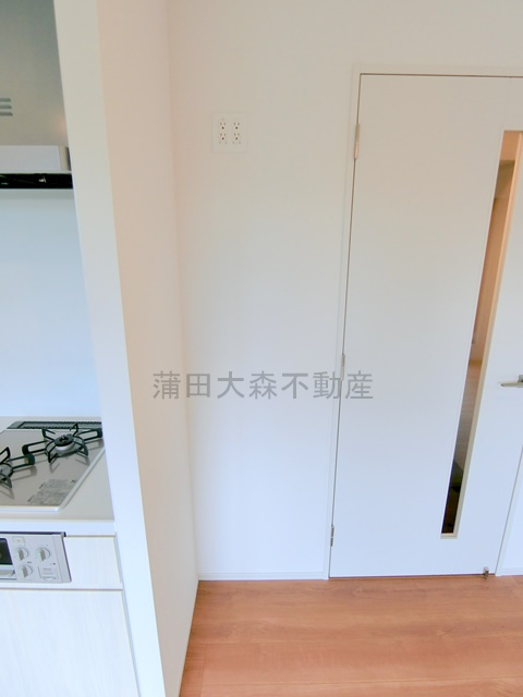 ルミーク大森のキッチン|冷蔵庫置き場