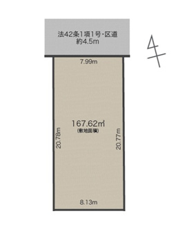 【区画図】 | 杉並区南荻窪3丁目　新築戸建　22180万円