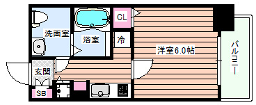 【間取り】 | プレサンス天神橋ディオレ