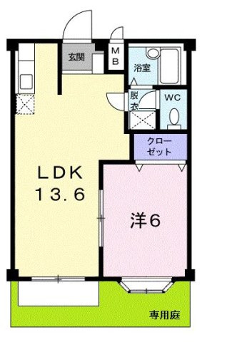【間取り】 | エルディムおおすみＡ