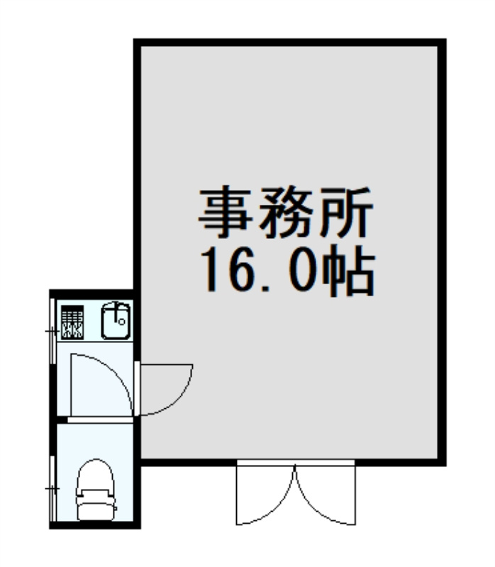角田2丁目事務所の間取り