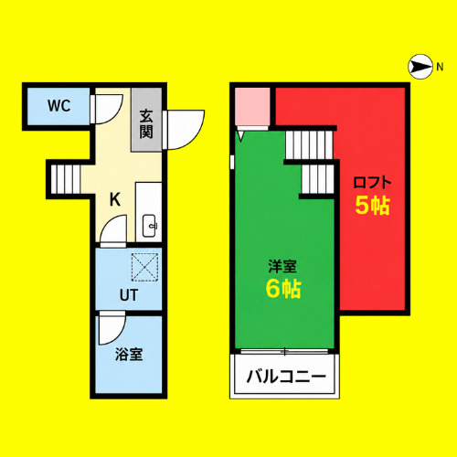 アルバーノ北山(アルバーノキタヤマ)　名古屋市賃貸　仲介手数料無料の間取り