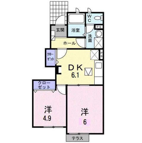 【間取り】 | コータ・コート　Ｂ