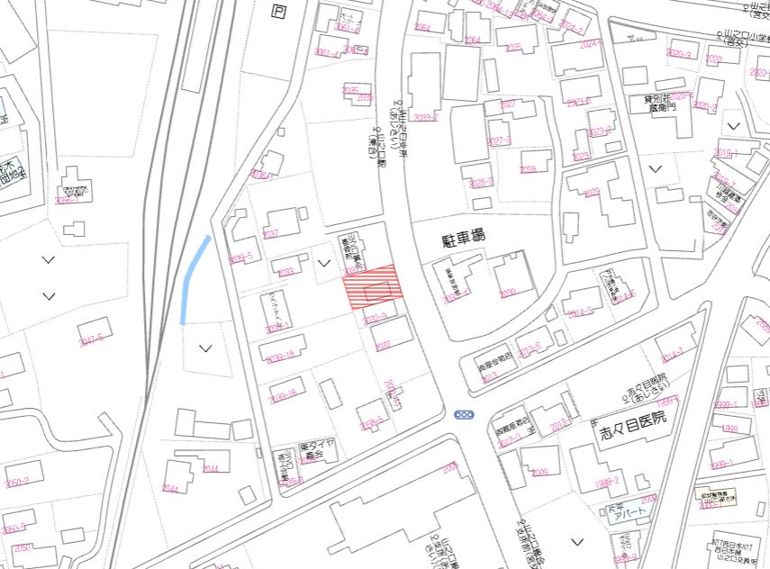 都城市山之口町花木の売地の土地図